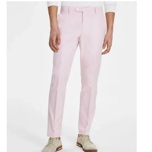 Tommy Hilfiger Men's Light Pink Modern Fit TH Flex Chambray Pants 30W x 30L